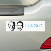 Pro-Obama - 11-6-2012 Autoaufkleber (Auf Auto)