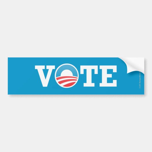 Pro-Obama-Aufkleber Abstimmung Autoaufkleber (Vorne)