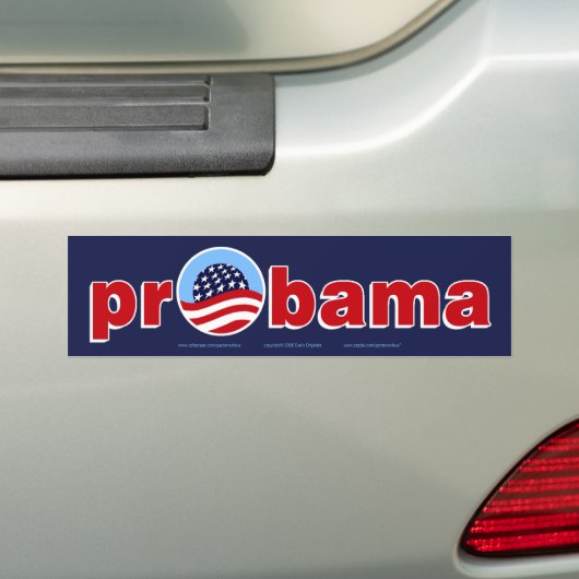 PRO-OBAMA AUTOAUFKLEBER (Auf Auto)