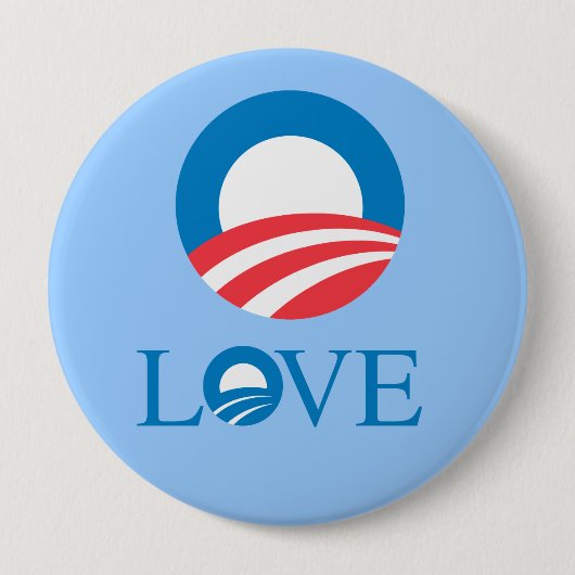 Pro-Obama - LIEBE — Button (Vorderseite)