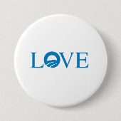 Pro-Obama - LIEBE — Button (Vorderseite)