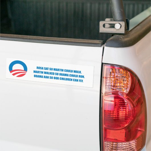 Pro-Obama - MARTIN GING, ALSO KÖNNTE OBAMA LAUFEN Autoaufkleber (Auf Lkw)