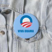 Pro-Obama - VIVA OBAMA Button (Beispiel)