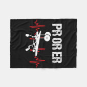 PRO oder Er Gewichtsheben Bodybuilding Fitness 2 Fleecedecke (Vorderseite (Horizontal))