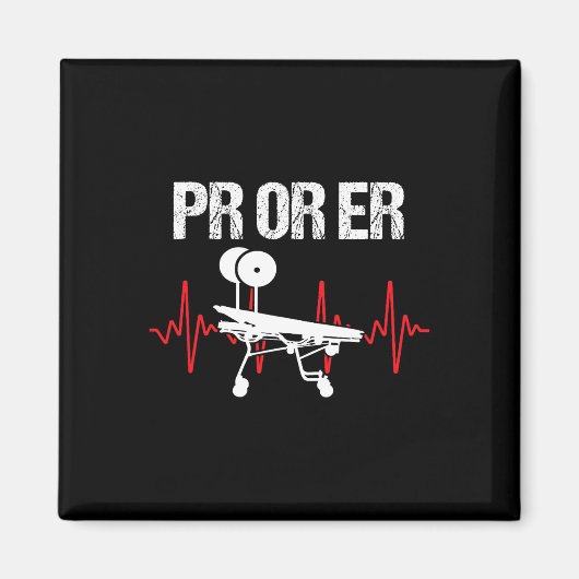 PRO oder Er Gewichtsheben Bodybuilding Fitness 2 Magnet (Vorne)