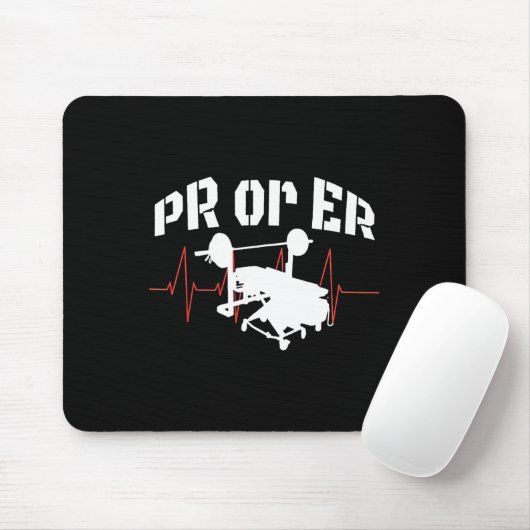 PRO oder Er Gewichtsheben Bodybuilding Fitness GYM Mousepad (Mit Mouse)