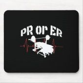 PRO oder Er Gewichtsheben Bodybuilding Fitness GYM Mousepad (Vorne)