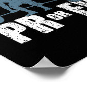 PRO oder Er Gewichtsheben der Bodybuilding Fitness Poster (Ecke)