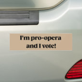 Pro-Opera Voter Frasier Sitcom Autoaufkleber (Auf Auto)