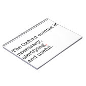 Pro-Oxford Komma Notizblock (Linke Seite)