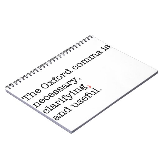 Pro-Oxford Komma Notizblock (Linke Seite)