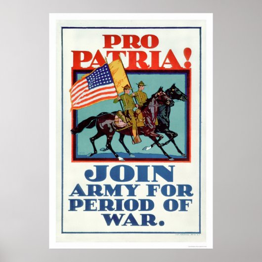 Pro Patria! Mitglied der Armee (US02096A) Poster (Vorne)