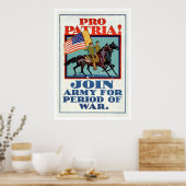 Pro Patria! Mitglied der Armee (US02096A) Poster (Küche)