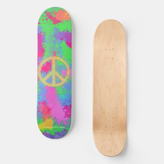 PRO PEACE SHREDDER SKATEBOARD - LIBERTY DOG PRO (Vorderseite)