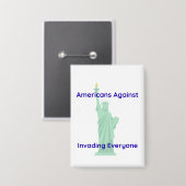 Pro Peace Statue of Liberty Button (Vorderseite/Rückseite)