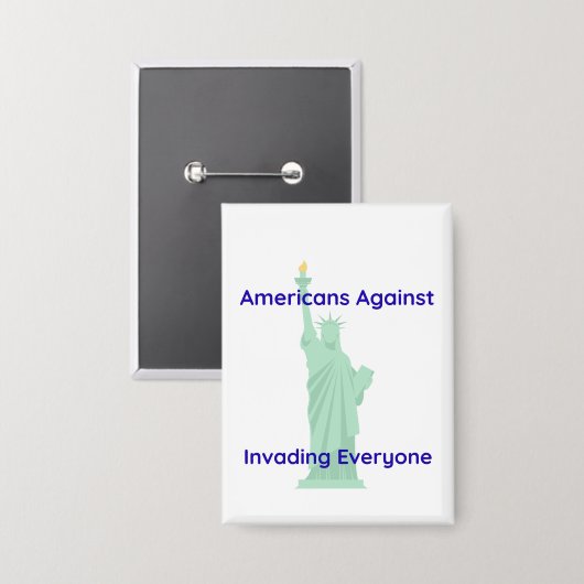 Pro Peace Statue of Liberty Button (Vorderseite/Rückseite)