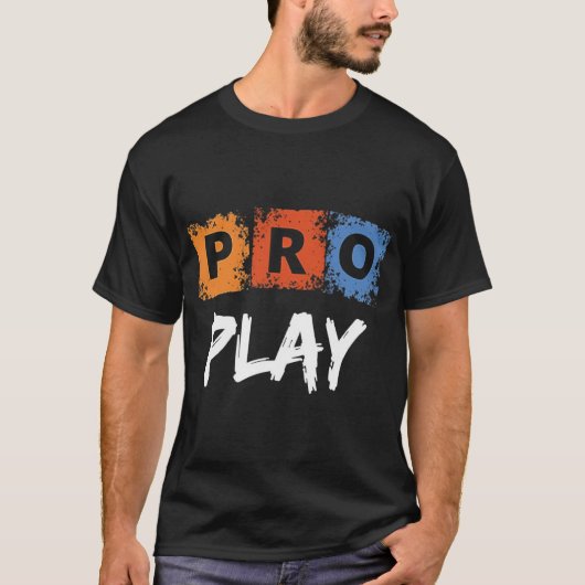 Pro-Play-Gamer verspricht konkurrierendes Gaming-D T-Shirt (Vorderseite)