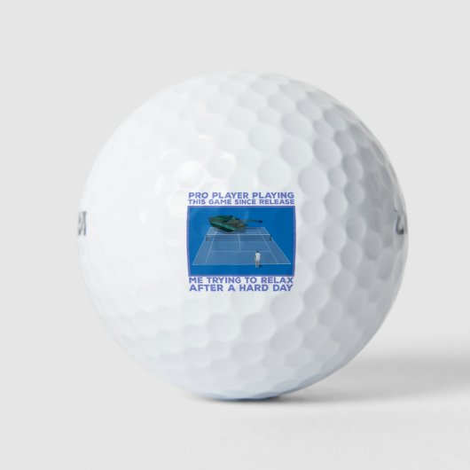 Pro Player, der dieses Spiel spielt Golfball (Vorderseite)