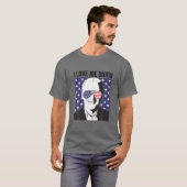 Pro-Präsident Joe Biden Usa FlaggenSonnenbrille I T-Shirt (Vorne ganz)