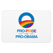 Pro-Pride und Pro-Obama Magnet (Horizontal)