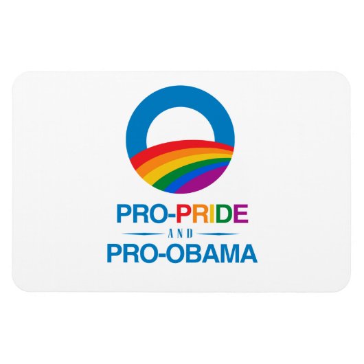 Pro-Pride und Pro-Obama Magnet (Horizontal)