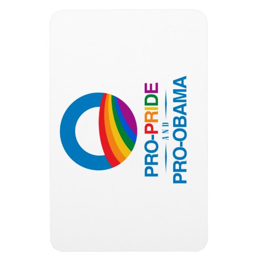 Pro-Pride und Pro-Obama Magnet (Vertikal)