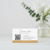 PRO QR Code Business-Logo Visitenkarte (Stehend Vorderseite)