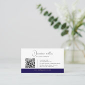 PRO QR Code Business-Logo Visitenkarte (Stehend Vorderseite)