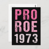 Pro Roe 1973 Postkarte (Vorne/Hinten)