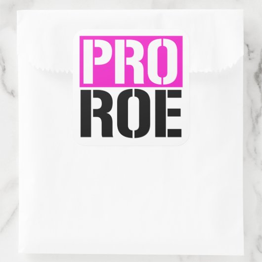 Pro Roe Quadratischer Aufkleber (Tasche)