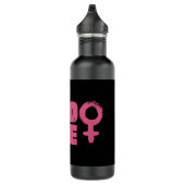 Pro Roe Women's Rights Word Art Edelstahlflasche (Rechts)