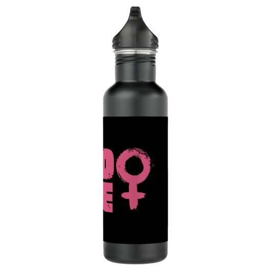 Pro Roe Women's Rights Word Art Edelstahlflasche (Rechts)