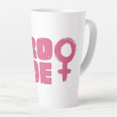 Pro Roe Women's Rights Word Art Milchtasse (Rechte Ecke)