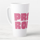 Pro Roe Women's Rights Word Art Milchtasse (Linke Ecke)