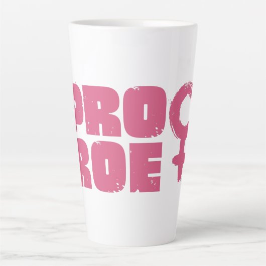 Pro Roe Women's Rights Word Art Milchtasse (Vorderseite)