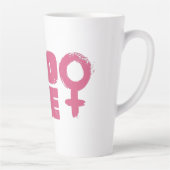 Pro Roe Women's Rights Word Art Milchtasse (Rechts)