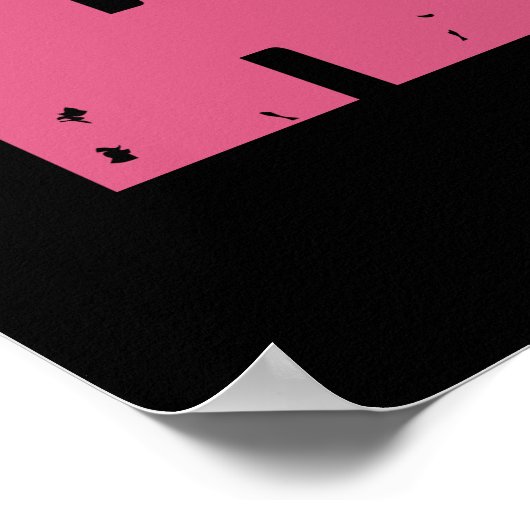 Pro Roe Women's Rights Word Art Poster (Ecke)