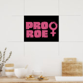 Pro Roe Women's Rights Word Art Poster (Küche)