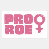 Pro Roe Women's Rights Word Art Rechteckiger Aufkleber (Vorderseite)