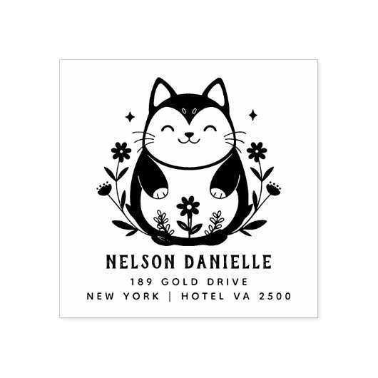 PRO Rücksendeadresse aus Holz Gummistempel (Prägung)