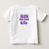 Pro Running Motivation Baby T-shirt (Rückseite)