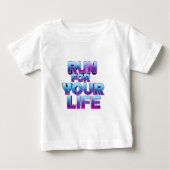 Pro Running Motivation Baby T-shirt (Vorderseite)