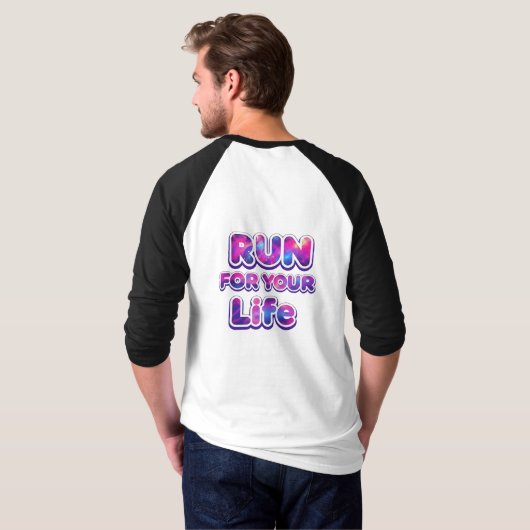 Pro Running Motivation T-Shirt (Schwarz voll)