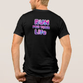 Pro Running Motivation Tri-Blend Shirt (Rückseite)