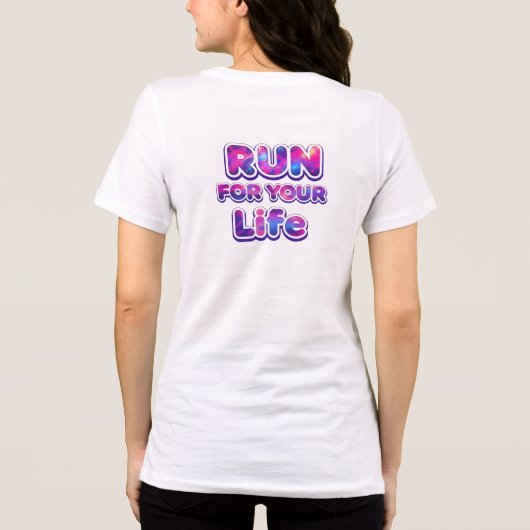 Pro Running Motivation Tri-Blend Shirt (Rückseite)