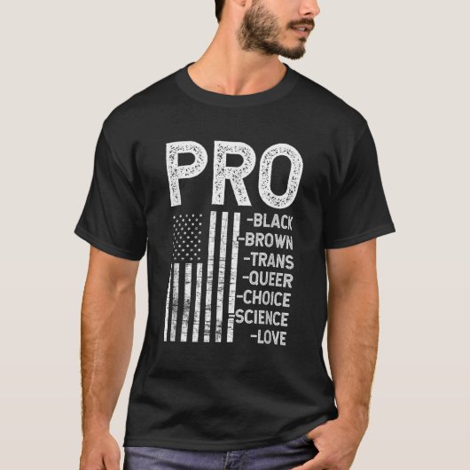 pro schwarz pro choice pro Liebe pro que-resistent T-Shirt (Vorderseite)