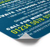 Pro Schwimmer, Schwimmen Lektion Werbung Poster (Ecke)