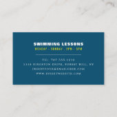 Pro Schwimmer, Schwimmlehrer und Rettungsschwimmer Visitenkarte (Rückseite)