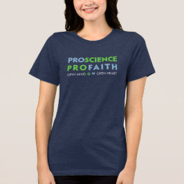 Pro Science, Pro Faith Dark Women Shirt