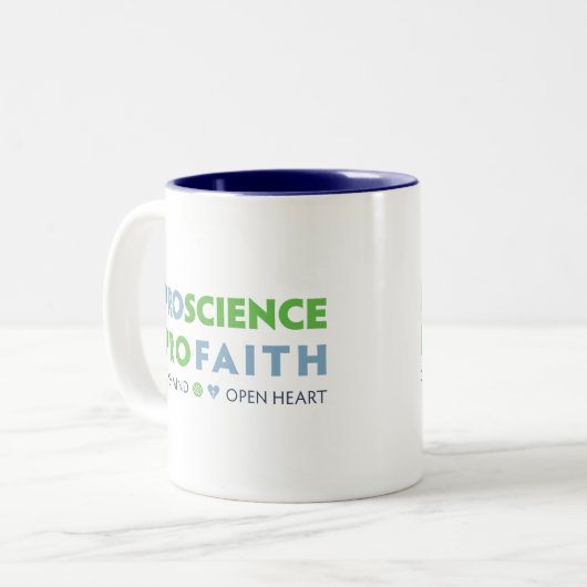 Pro Science, Pro Faith Tasse (Vorderseite Links)